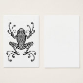 Intricate Black Tree Frog on White (Front & Back)