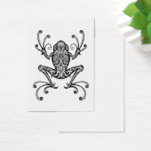 Intricate Black Tree Frog on White (Desk)