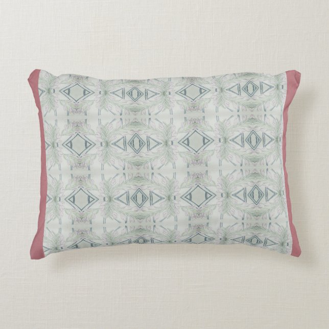 Intricate Blue  Accent Pillow (Front)