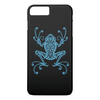 Intricate Blue Tree Frog Iphone 8 Plus/7 Plus Case by JeffBartels at Zazzle