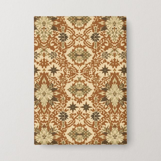 Intricate Bohemian Ethnic Button (Front)