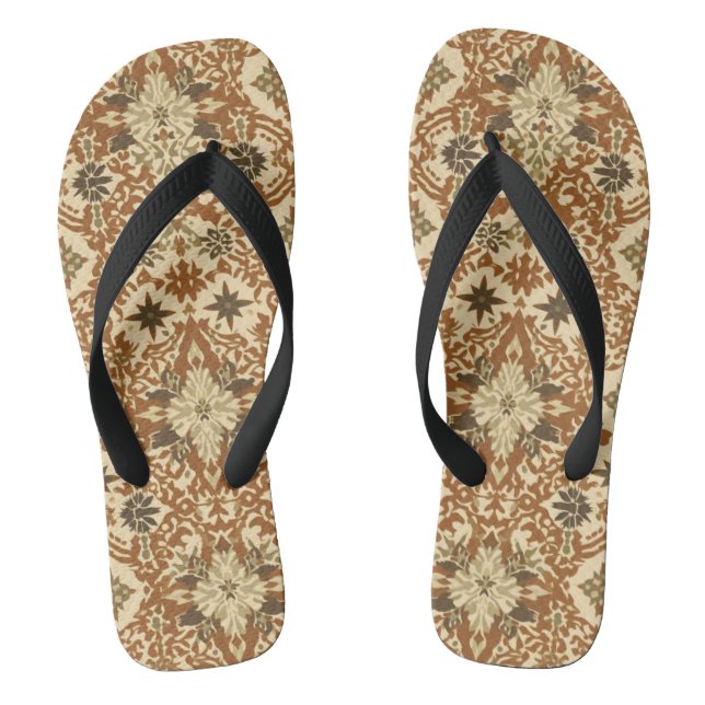 Intricate Bohemian Ethnic Flip Flops (Footbed)