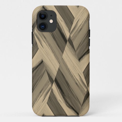 Intricate Brown Marble Pattern iPhone 11 Case