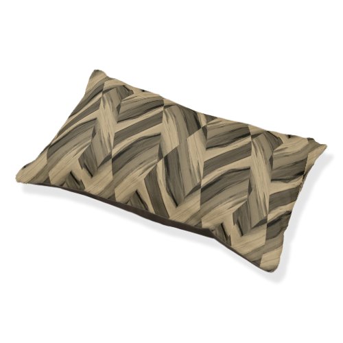 Intricate Brown Marble Pattern Pet Bed
