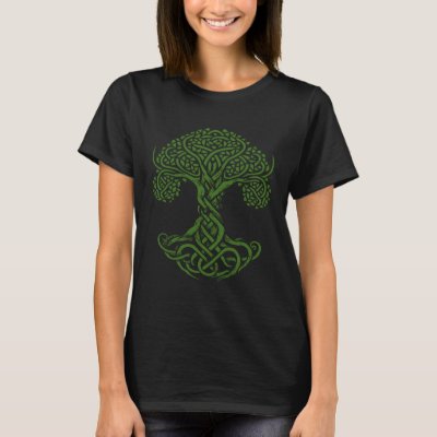 Intricate Celtic Tree Knot Irish Graphic T-Shirt