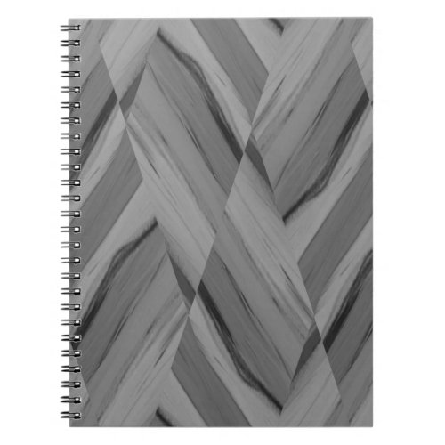 Intricate Charcoal Marble Pattern  Notebook