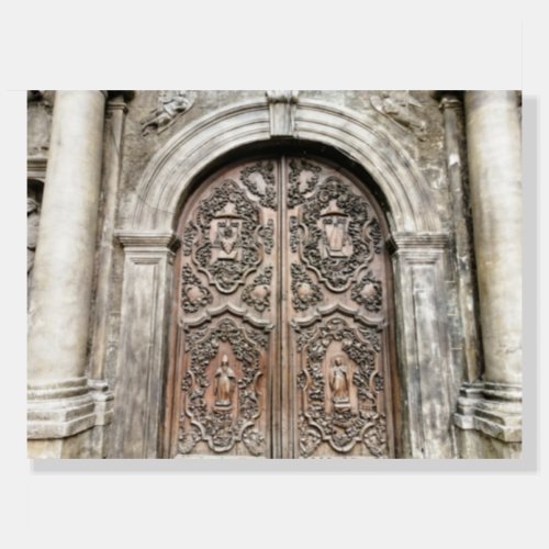 Intricate Church Door Foam Board