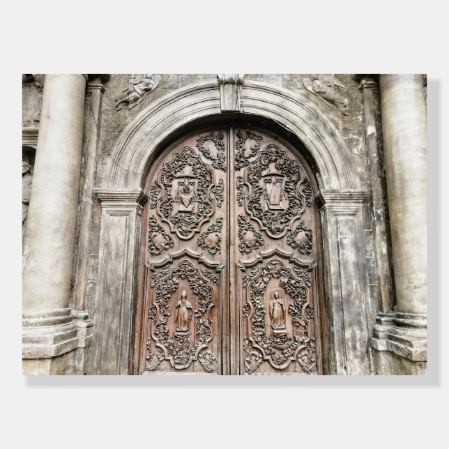 Intricate Church Door Foam Board (Front)