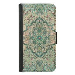 Intricate Colorful Persian Carpet Motive Samsung Galaxy S5 Wallet Case