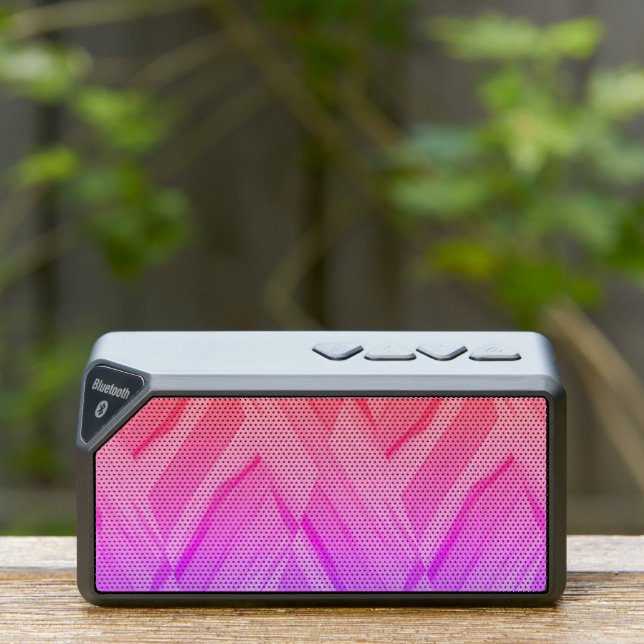 Intricate Coral and Pink Hues Marble Pattern Bluetooth Speaker (Insitu(Outdoor))
