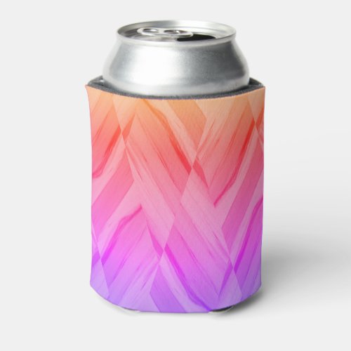 Intricate Coral and Pink Hues Marble Pattern Can Cooler