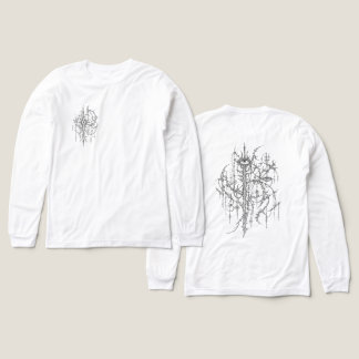 Intricate Cyber Sigilism Gothic Eye Line Art Tri-Blend Shirt