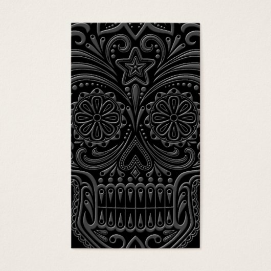 Intricate Dark Sugar Skull (Front)