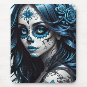 Intricate Day of the Dead Design No. 9 Mouse Pad