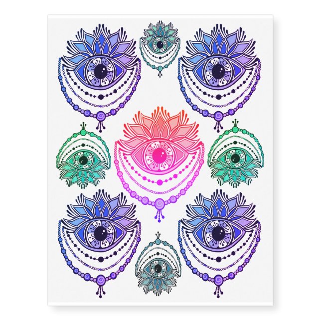 Intricate eye flash tattoo (Front)