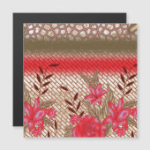 Intricate fabric design featuring floral patterns  (Front/Back)