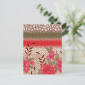 Intricate fabric design featuring floral patterns  (Standing Front)