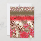 Intricate fabric design featuring floral patterns  (Back)