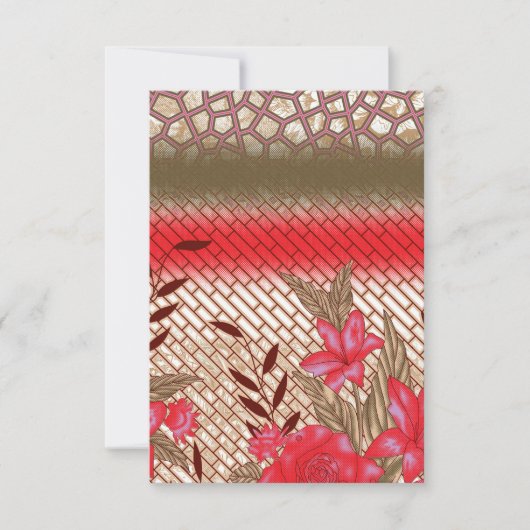 Intricate fabric design featuring floral patterns  (Front)