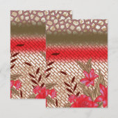 Intricate fabric design featuring floral patterns  (Front/Back)