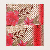 Intricate fabric design featuring floral patterns  (Inside Unfolded)