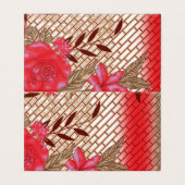 Intricate fabric design featuring floral patterns  (Outside Unfolded)