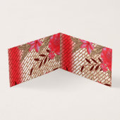 Intricate fabric design featuring floral patterns  (Inside)