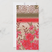 Intricate fabric design featuring floral patterns  (Back)