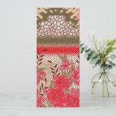 Intricate fabric design featuring floral patterns  (Standing Front)