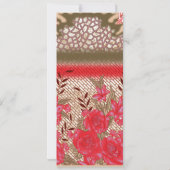 Intricate fabric design featuring floral patterns  (Back)