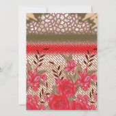 Intricate fabric design featuring floral patterns  (Back)