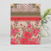 Intricate fabric design featuring floral patterns  (Standing Front)