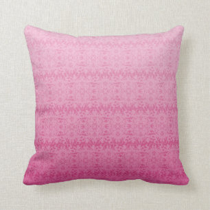 Intricate Fleur De Lis Texture in Pink Throw Pillow