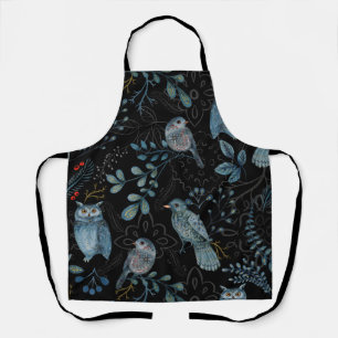 Intricate floral and paisley pattern apron