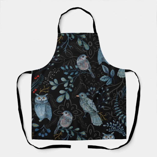 Intricate  floral and paisley  pattern  apron (Front)