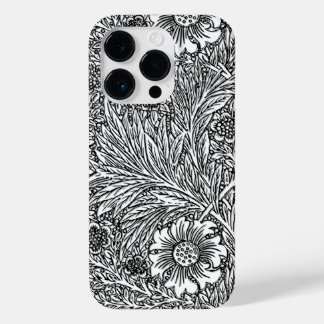 Intricate Floral Design in Black and White Case-Mate iPhone 14 Pro Case