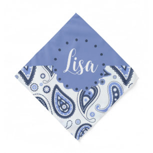 Intricate Floral Paisley Print Design Bandana