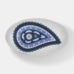 Intricate Floral Paisley Print Design Paperweight