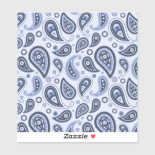 Intricate Floral Paisley Print Design Sticker