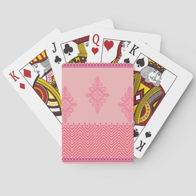 Intricate  floral pattern  poker cards (Back)