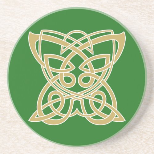 Intricate Gold Celtic Butterfly  Coaster