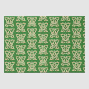 Intricate Gold Celtic Butterfly Pattern Tissue Paper