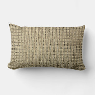 Intricate Gold Pattern Lumbar Pillow