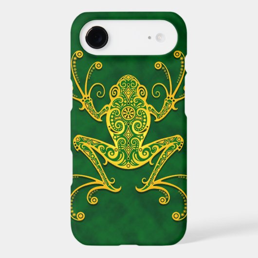 Intricate Golden Green Tree Frog Case-Mate iPhone Case (Back)