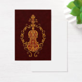 Intricate Golden Red Violin Design (Desk)