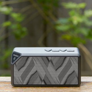 Intricate Gray Marble Pattern Bluetooth Speaker
