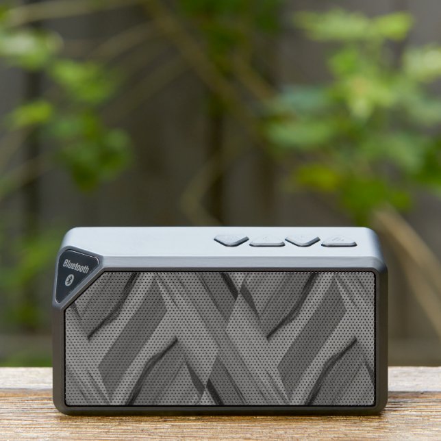 Intricate Gray Marble Pattern Bluetooth Speaker (Insitu(Outdoor))
