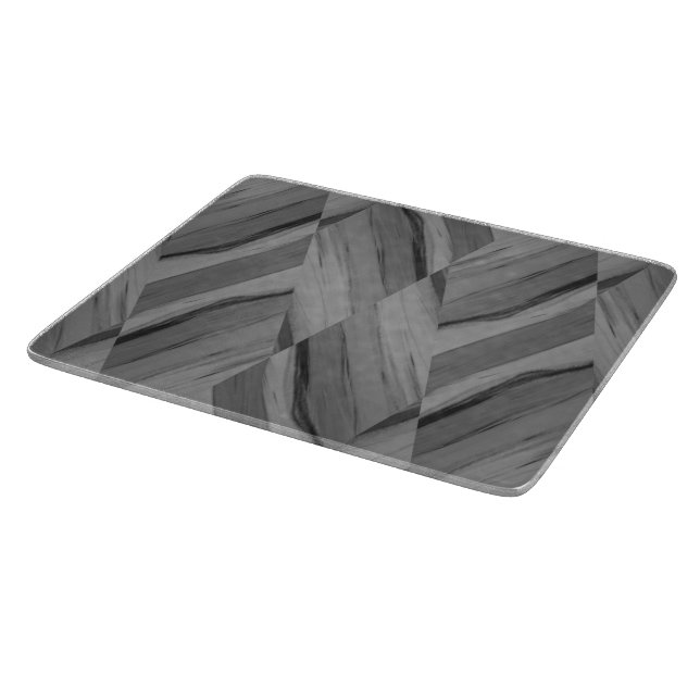 Intricate Gray Marble Pattern Cutting Board (Corner)