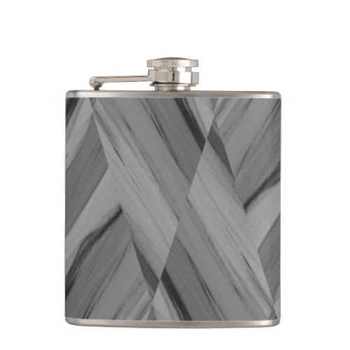 Intricate Gray Marble Pattern Flask