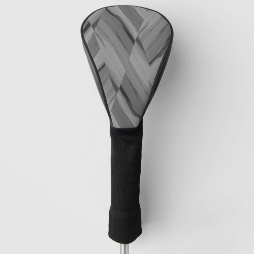 Intricate Gray Marble Pattern  Golf Head Cover